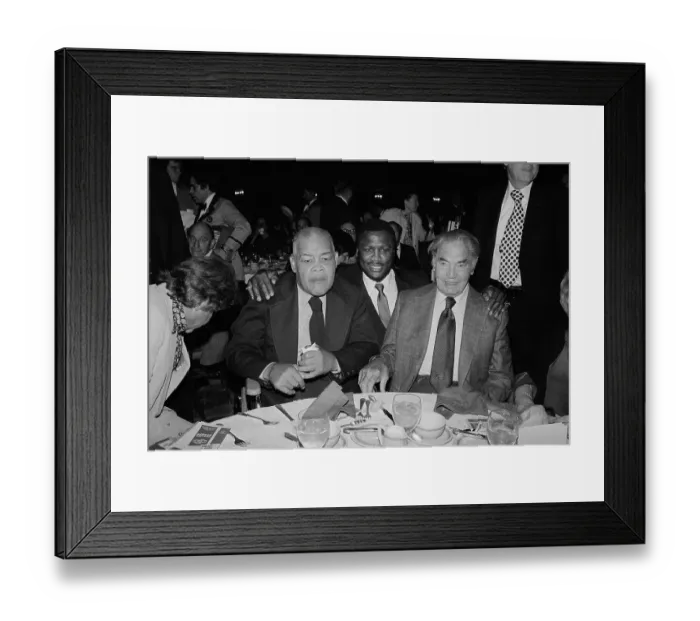 Framed Print : Joe Louis with Joe Frazier and Jack Dempsey Framed Print : Joe Louis with Joe Frazier and Jack Dempsey