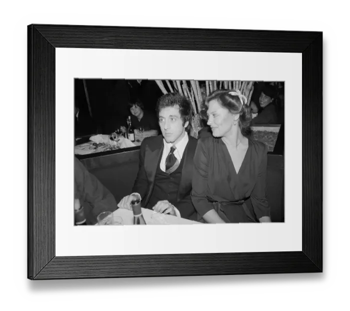 Framed Print : Al Pacino Sitting with Christine Lahti Framed Print : Al Pacino Sitting with Christine Lahti