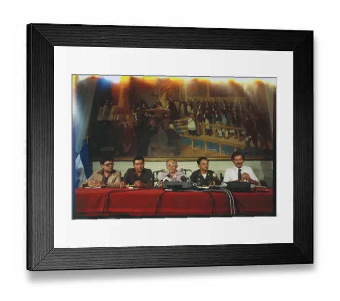 Framed Print : Members of El Salvador's Ruling Junta Framed Print : Members of El Salvador's Ruling Junta