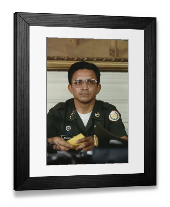 Framed Print : Colonel Adolfo Majano Framed Print : Colonel Adolfo Majano