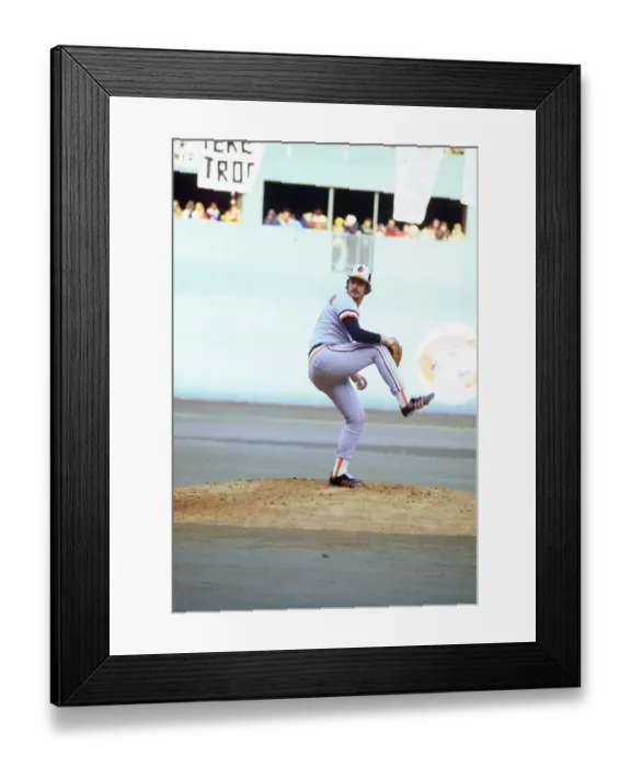 Framed Print : Mike Flanagan Pitching Framed Print : Mike Flanagan Pitching