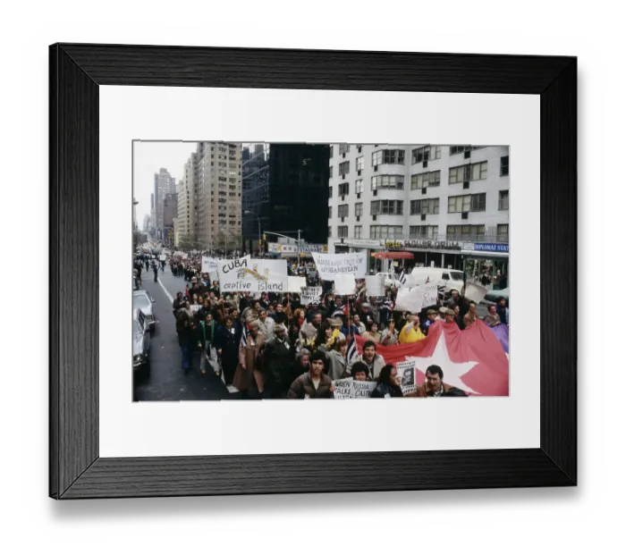 Framed Print : Anti-Castro March Framed Print : Anti-Castro March