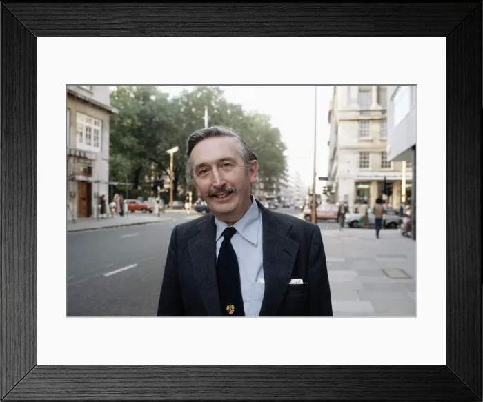 Framed Print : Dr. Godfrey Hounsfield Smiling After Press Conference Framed Print : Dr. Godfrey Hounsfield Smiling After Press Conference
