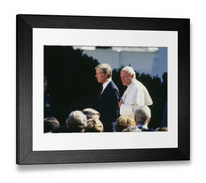 Framed Print : President Carter And Pope John Paul II Framed Print : President Carter And Pope John Paul II