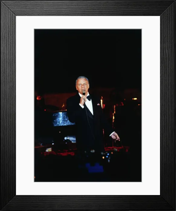 Framed Print : Frank Sinatra Performing In Cairo Framed Print : Frank Sinatra Performing In Cairo
