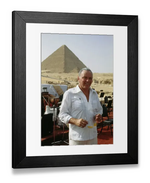 Framed Print : Frank Sinatra In Egypt Framed Print : Frank Sinatra In Egypt