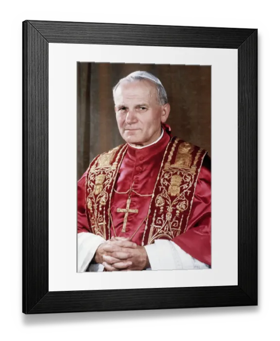 Framed Print : Pope John Paul II's First Anniversary Framed Print : Pope John Paul II's First Anniversary