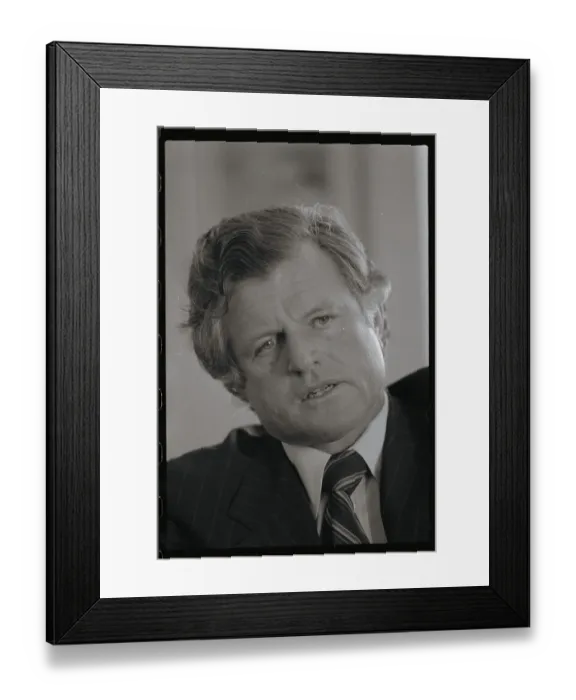 Framed Print : Edward Kennedy with His Head Tilted Framed Print : Edward Kennedy with His Head Tilted