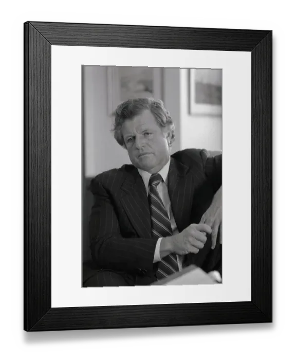 Framed Print : Portrait of Edward Moore Kennedy Framed Print : Portrait of Edward Moore Kennedy