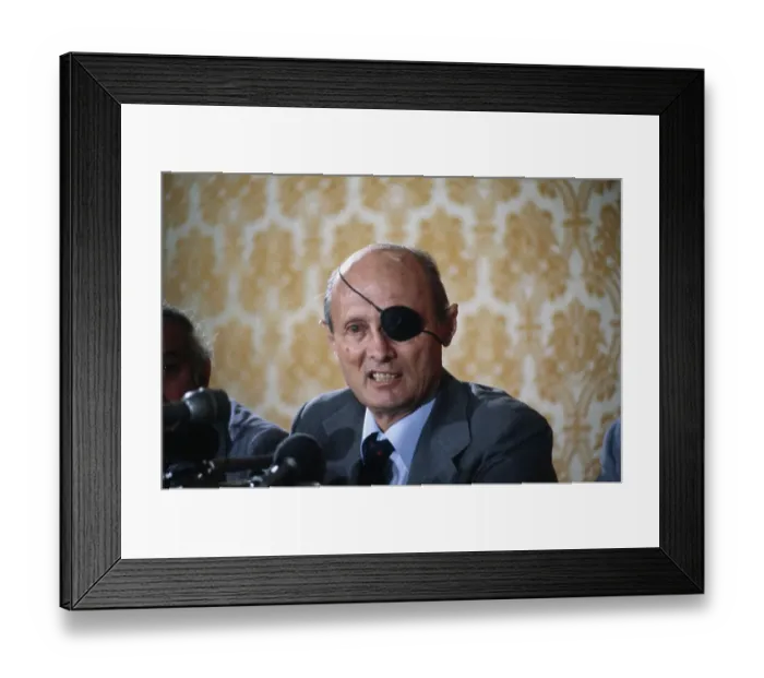 Framed Print : Moshe Dayan Framed Print : Moshe Dayan