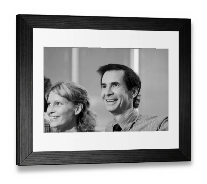 Framed Print : Mia Farrow and Anthony Perkins in Jovial Mood During Theater Rehearsal Framed Print : Mia Farrow and Anthony Perkins in Jovial Mood During Theater Rehearsal