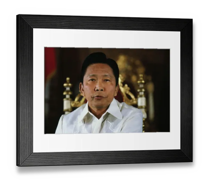 Framed Print : Portrait of Ferdinand Marcos Framed Print : Portrait of Ferdinand Marcos