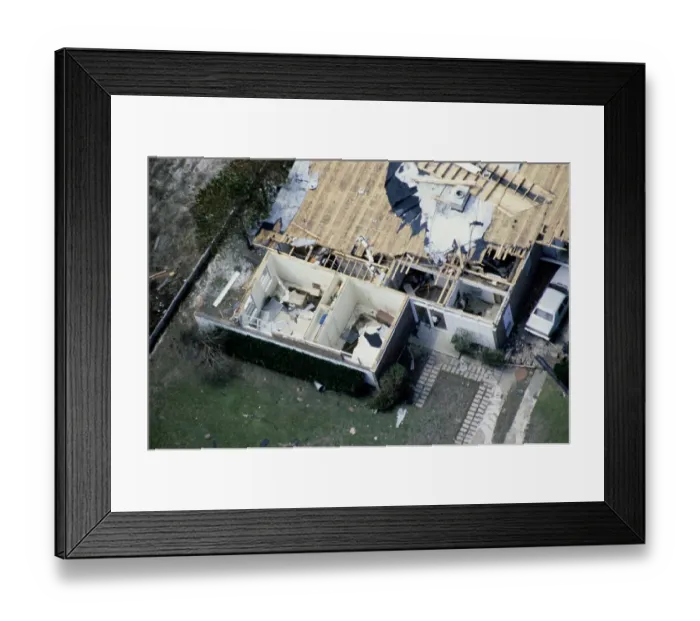 Framed Print : Aftermath Of Hurricane Frederic Framed Print : Aftermath Of Hurricane Frederic