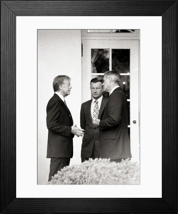 Framed Print : Carter Talking with Cyrus Vance and Brzezinski Framed Print : Carter Talking with Cyrus Vance and Brzezinski