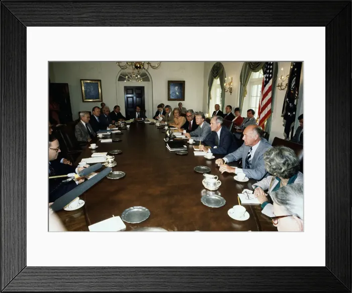 Framed Print : President Carter's First Cabinet Meeting Framed Print : President Carter's First Cabinet Meeting