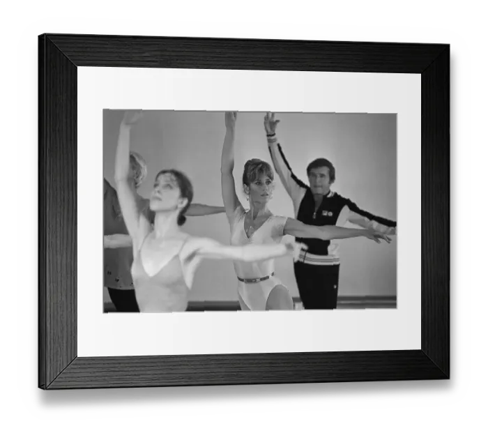 Framed Print : Jane Fonda and Mike Douglas Exercising Framed Print : Jane Fonda and Mike Douglas Exercising