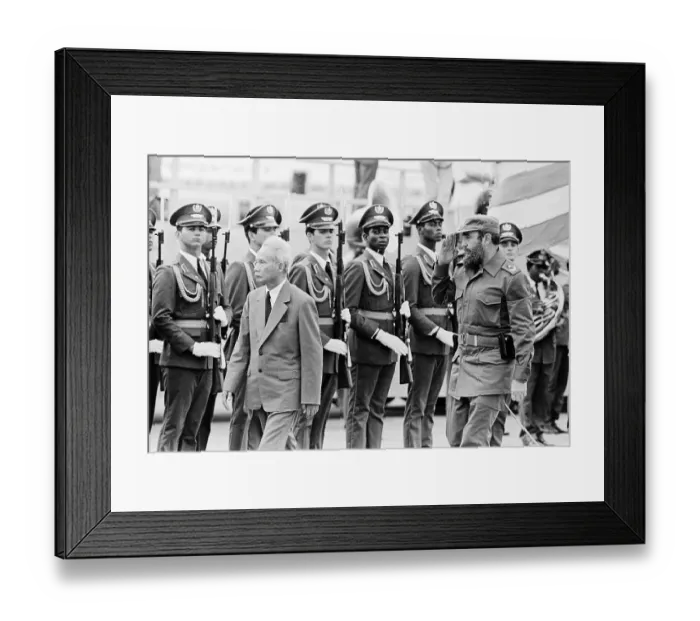Framed Print : Fidel Castro Saluting Pham Van Dong Framed Print : Fidel Castro Saluting Pham Van Dong