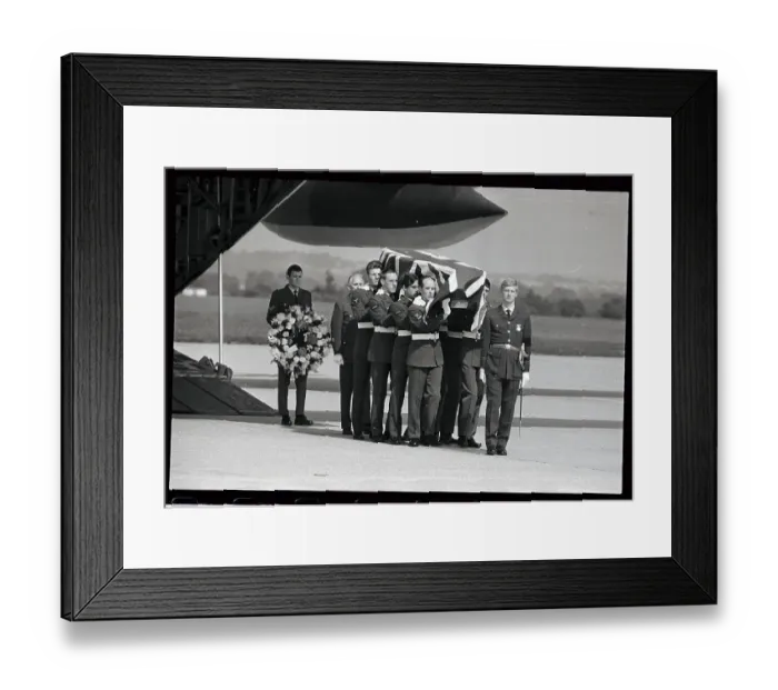 Framed Print : RAF Party Carrying Coffin Framed Print : RAF Party Carrying Coffin
