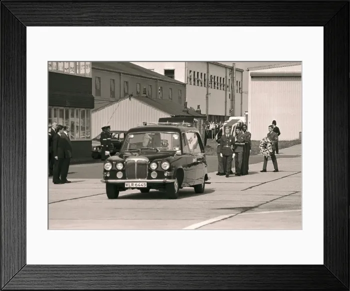 Framed Print : Men Carrying Flag-Draped Coffin to Car Framed Print : Men Carrying Flag-Draped Coffin to Car