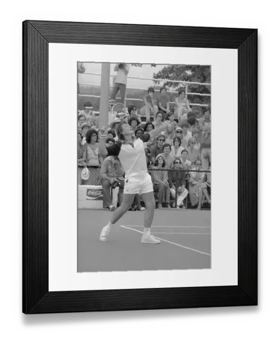 Framed Print : Senator Edward Kennedy Playing Tennis Framed Print : Senator Edward Kennedy Playing Tennis