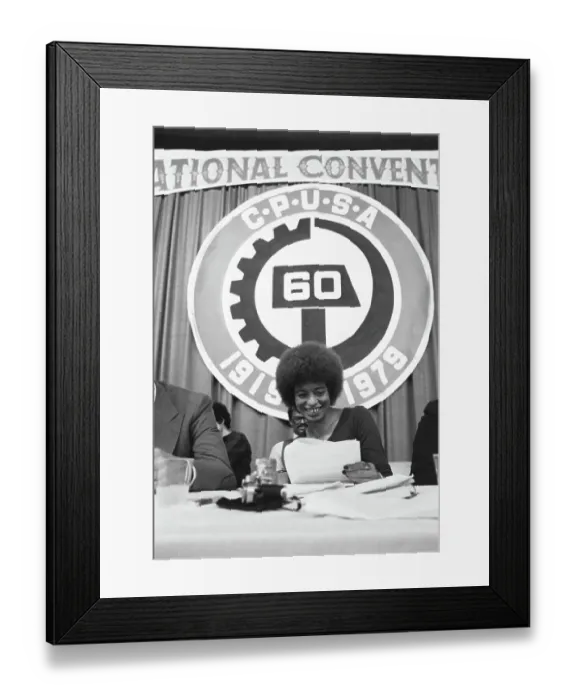 Framed Print : Angela Davis Framed Print : Angela Davis