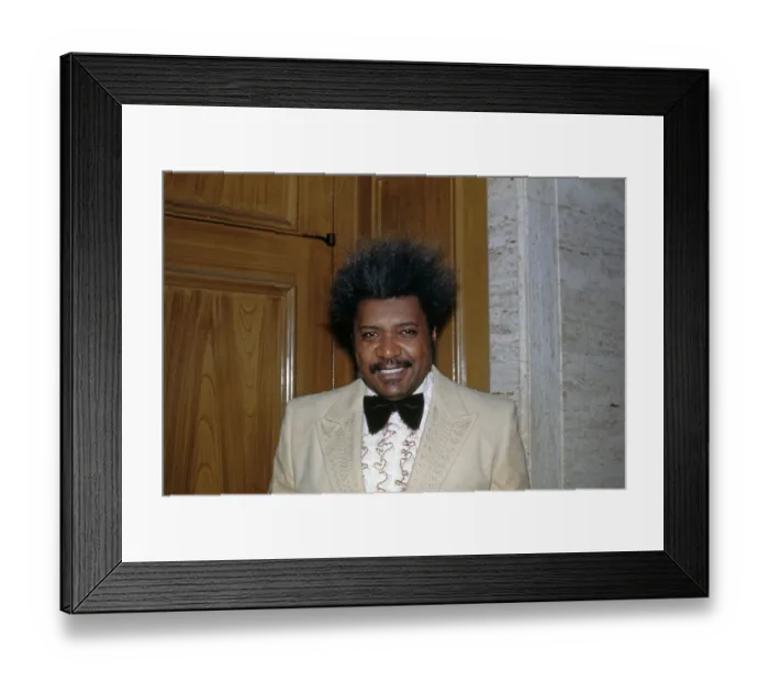 Framed Print : Don King. American boxing promoter Don King pictured wearing a bow tie Framed Print : Don King. American boxing promoter Don King pictured wearing a bow tie