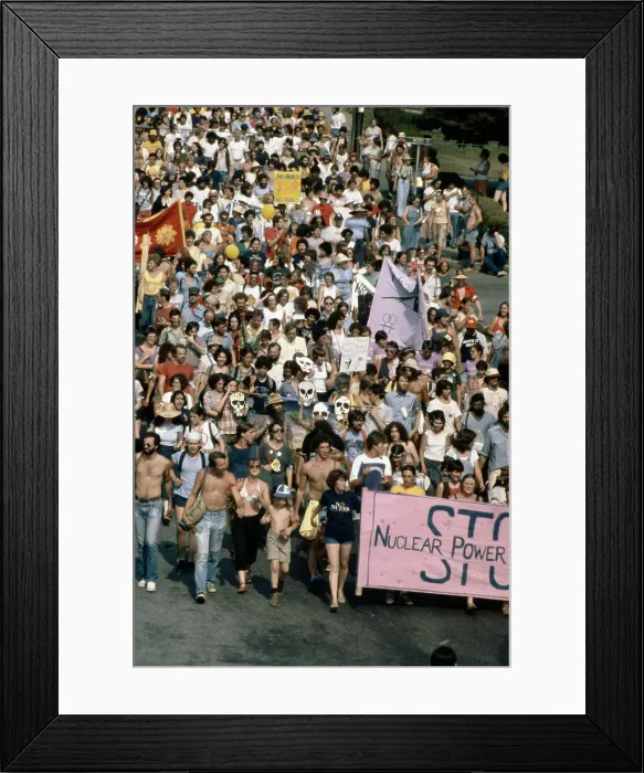 Framed Print : Anti-Nuclear Protestors Framed Print : Anti-Nuclear Protestors