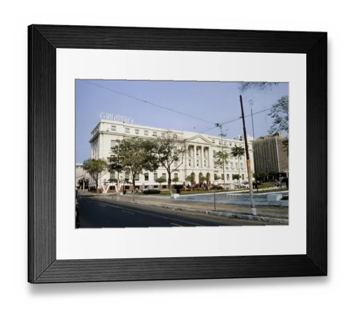 Framed Print : Banco De Fomento, Asuncion Framed Print : Banco De Fomento, Asuncion