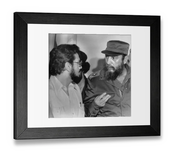 Framed Print : Fidel Castro Talking to Alfonso Robelo Framed Print : Fidel Castro Talking to Alfonso Robelo