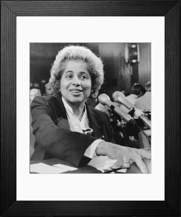 Framed Print : Patricia Roberts Harris at Her Confirmation Hearing Framed Print : Patricia Roberts Harris at Her Confirmation Hearing