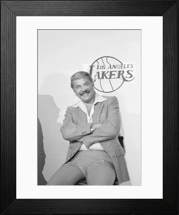 Framed Print : Portrait of Lakers Basketball Team Owner Jerry Buss Framed Print : Portrait of Lakers Basketball Team Owner Jerry Buss