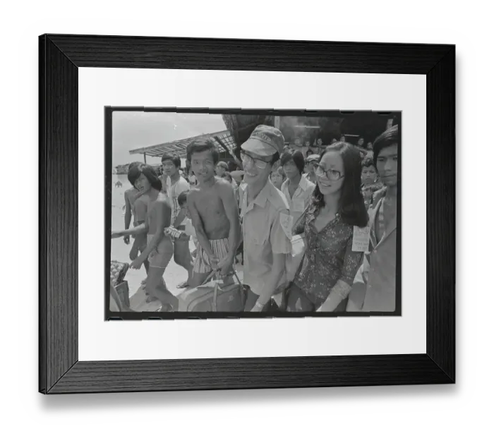 Framed Print : Refugees Dispatching Framed Print : Refugees Dispatching