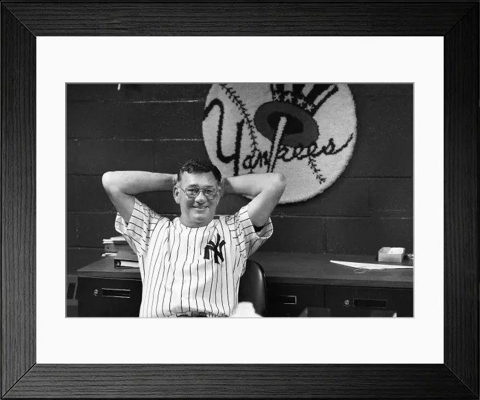 Framed Print : Bob Lemon. Smiling, Yankees manager, Bob Lemon Framed Print : Bob Lemon. Smiling, Yankees manager, Bob Lemon