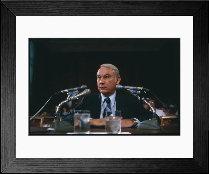 Framed Print : G. William Miller Testifying Before Senate Committee Framed Print : G. William Miller Testifying Before Senate Committee