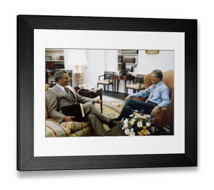 Framed Print : Jimmy Carter and Neil Goldschmidt Sitting in Oval Office Framed Print : Jimmy Carter and Neil Goldschmidt Sitting in Oval Office