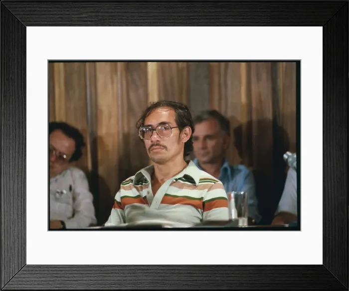 Framed Print : Moises Hassasn at Press Conference Framed Print : Moises Hassasn at Press Conference