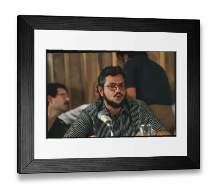 Framed Print : Alfonso Robelo Speaking Framed Print : Alfonso Robelo Speaking