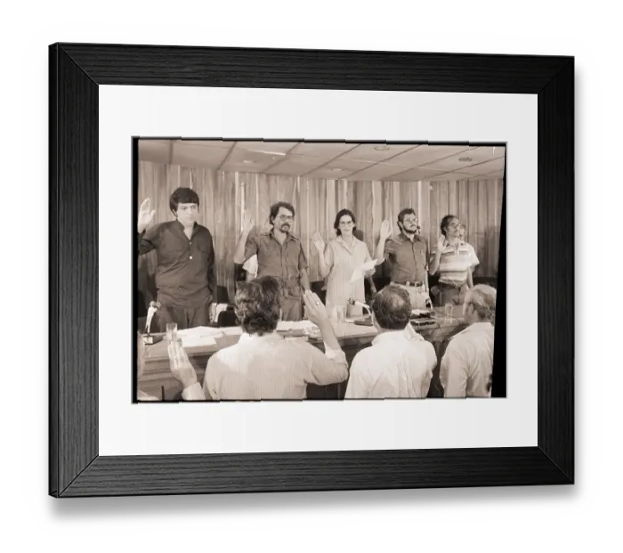 Framed Print : Sandinistas Swearing-In Ceremony Framed Print : Sandinistas Swearing-In Ceremony
