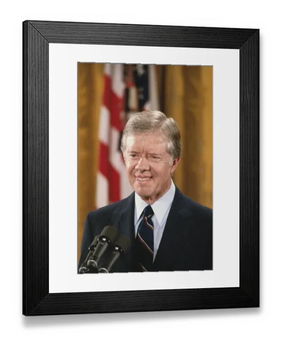 Framed Print : Jimmy Carter Giving a Speech Framed Print : Jimmy Carter Giving a Speech