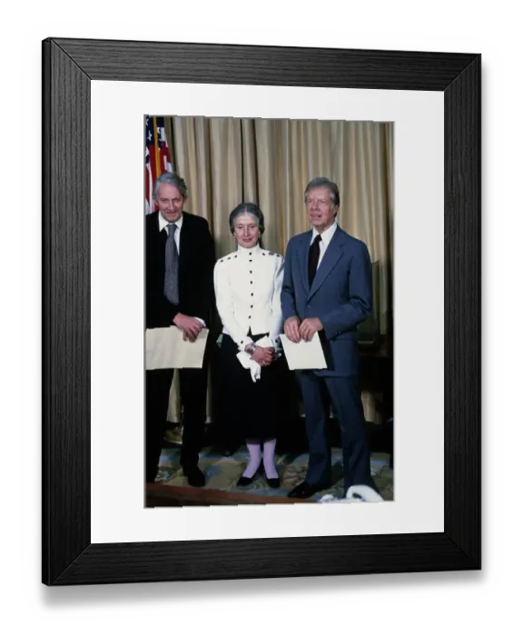 Framed Print : President Carter With Sir Nicholas And Lady Henderson Framed Print : President Carter With Sir Nicholas And Lady Henderson