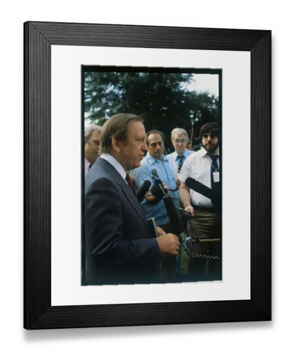 Framed Print : Representative John Bredemas Talking to Reporters Framed Print : Representative John Bredemas Talking to Reporters