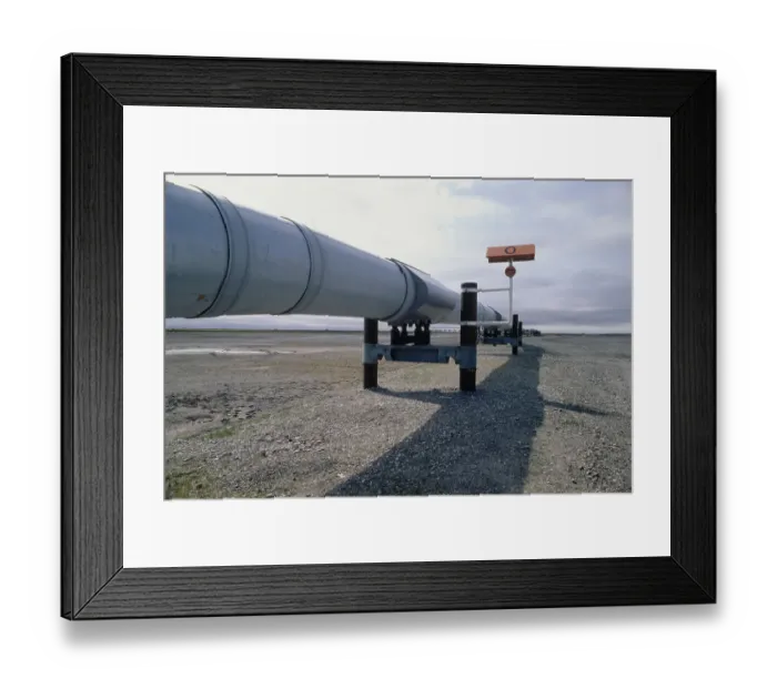 Framed Print : Oil Pipeline