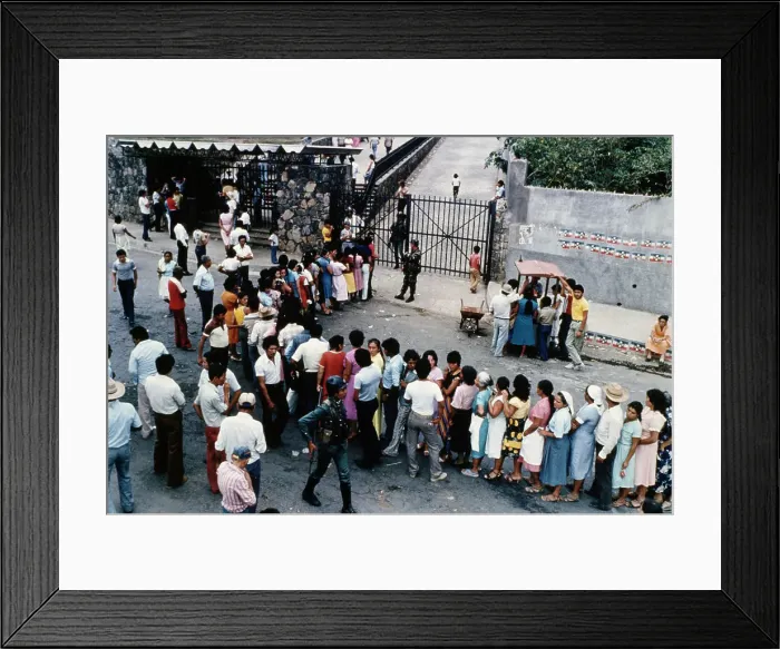 Framed Print : Queue In Managua Framed Print : Queue In Managua