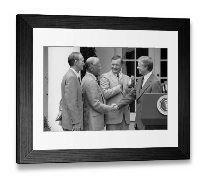 Framed Print : Jimmy Carter and John Glenn Shaking Hands Framed Print : Jimmy Carter and John Glenn Shaking Hands