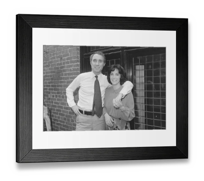 Framed Print : Portrait of Edward Mezvinsky and Wife Framed Print : Portrait of Edward Mezvinsky and Wife