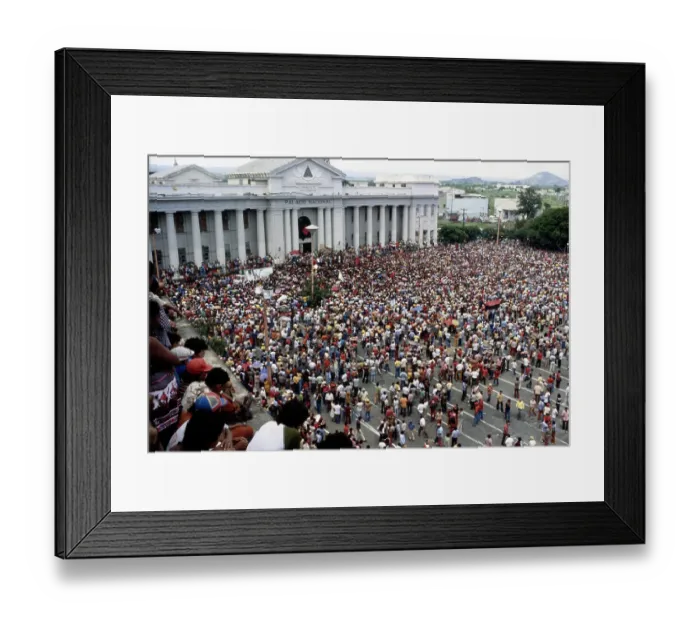 Framed Print : Crowd In Managua Framed Print : Crowd In Managua