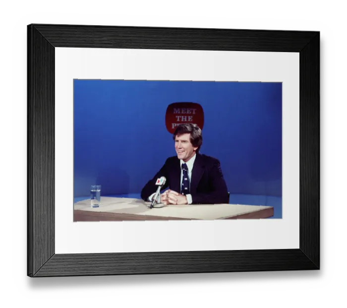 Framed Print : Gary Hart Speaking Framed Print : Gary Hart Speaking