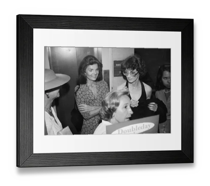 Framed Print : Jackie Onassis And N.Zaroulis Leave Offi Framed Print : Jackie Onassis And N.Zaroulis Leave Offi