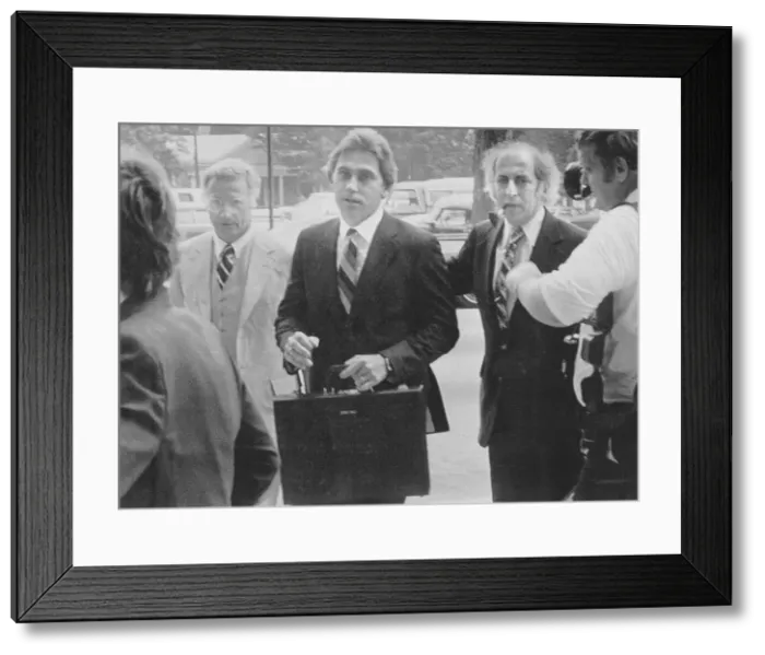 Framed Print : Jeffrey MacDonald Arriving to Courthouse with Attorneys Framed Print : Jeffrey MacDonald Arriving to Courthouse with Attorneys