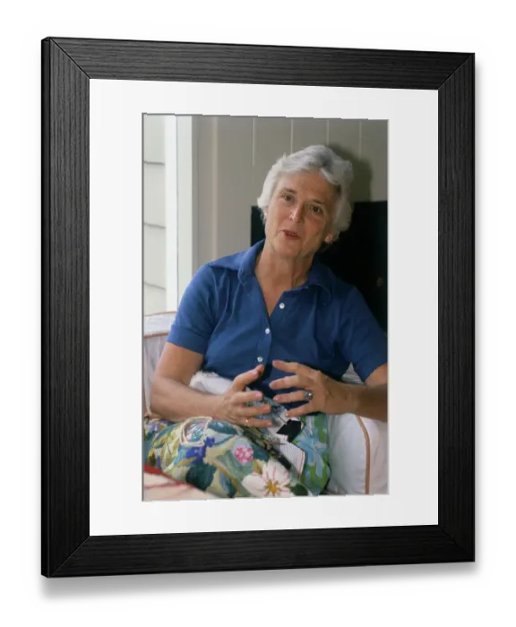 Framed Print : Barbara Bush in Her Home Framed Print : Barbara Bush in Her Home